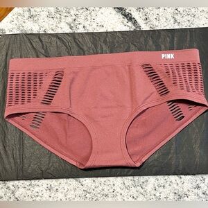 NEW Victoria’s Secret PINK YOGA Dusty Rose seamless no show Hipster Panties XS